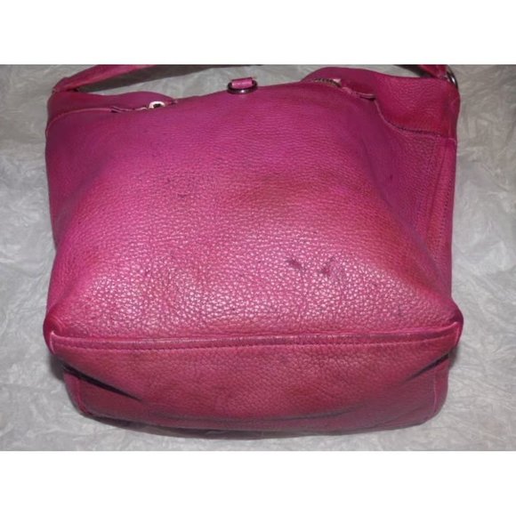 Prada RETRO Hot Pink Leather XL Hobo Satchel Shoulder Bag - Picture 7 of 9